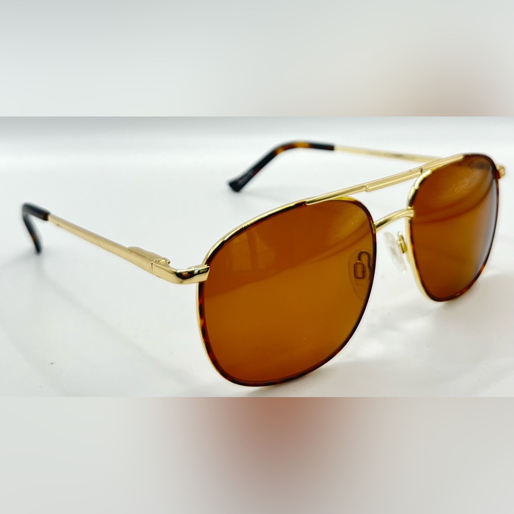 Via Milano Tremont Tortoise Gold Aviator Sunglasses Frames Only